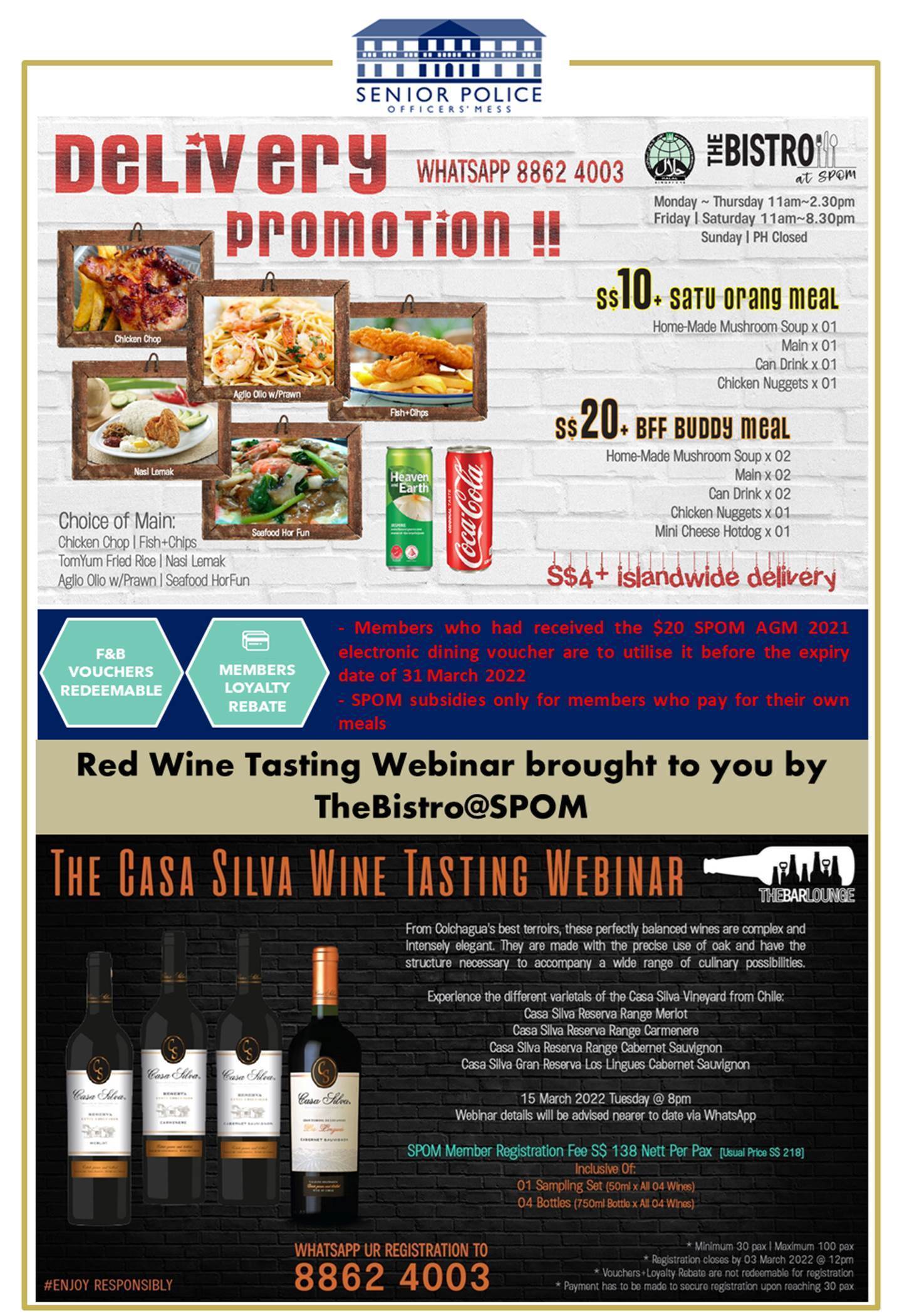 Bistro @ SPOM February Promotion