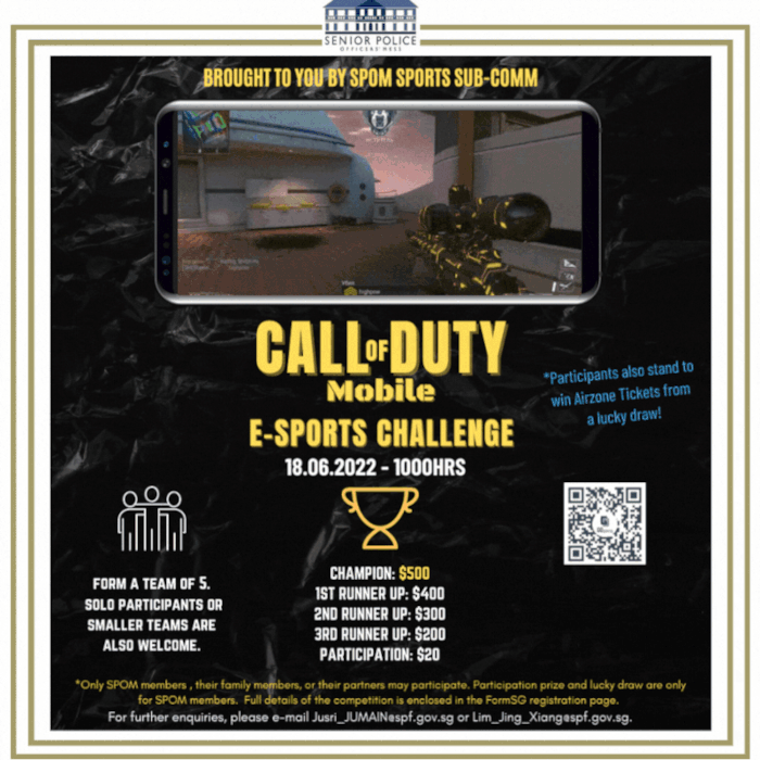 Last call for SPOM’s E Sports Challenge! 1 day left!