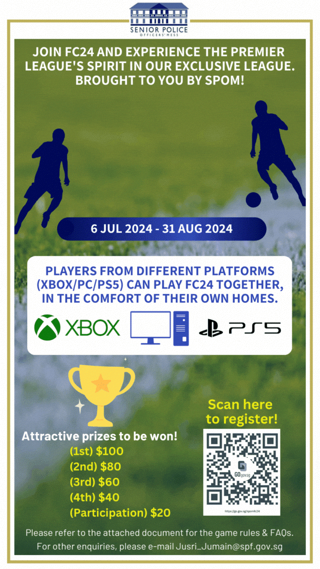 E-Sports Challenge “FC24” – Registration closes on 30th Jun 2024!